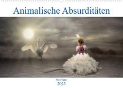 Animalische Absurditäten mit Planer (Wandkalender 2023 DIN A2 quer)