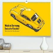 Made in Germany - Illustrationen deutscher Oldtimer (Premium, hochwertiger DIN A2 Wandkalender 2023, Kunstdruck in Hochglanz)