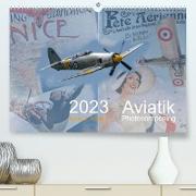 Aviatik Photocomposing 2023 (Premium, hochwertiger DIN A2 Wandkalender 2023, Kunstdruck in Hochglanz)