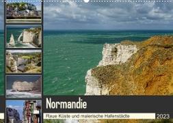 Normandie - Raue Küste und malerische Hafenstädte (Wandkalender 2023 DIN A2 quer)