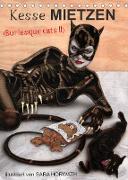 Kesse Mietzen - Burlesque cats II - mit flotten Linien gezeichnete Pin-up Katzen (Tischkalender 2023 DIN A5 hoch)