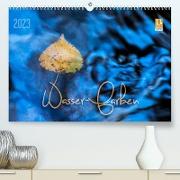 Wasser-Farben (Premium, hochwertiger DIN A2 Wandkalender 2023, Kunstdruck in Hochglanz)