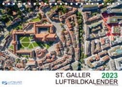 Luftbildkalender St. Gallen 2023CH-Version (Tischkalender 2023 DIN A5 quer)