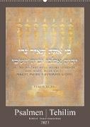 Psalmen Tehilim Hebräisch - Deutsch (Wandkalender 2023 DIN A2 hoch)
