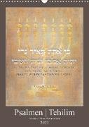 Psalmen Tehilim Hebräisch - Deutsch (Wandkalender 2023 DIN A3 hoch)