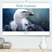 Wild Animals - Wilde Tiere (Premium, hochwertiger DIN A2 Wandkalender 2023, Kunstdruck in Hochglanz)