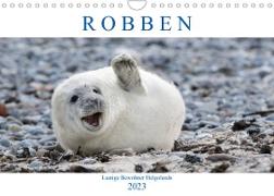 Robben - Lustige Bewohner Helgolands (Wandkalender 2023 DIN A4 quer)