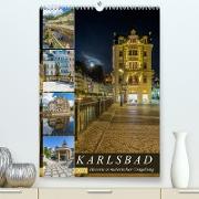 KARLSBAD Historie in malerischer Umgebung (Premium, hochwertiger DIN A2 Wandkalender 2023, Kunstdruck in Hochglanz)