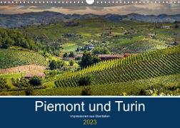 Piemont und Turin (Wandkalender 2023 DIN A3 quer)