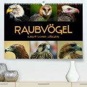 Raubvögel - lautlose Jäger (Premium, hochwertiger DIN A2 Wandkalender 2023, Kunstdruck in Hochglanz)