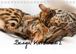 Bengal Kätzchen 2 (Tischkalender 2023 DIN A5 quer)