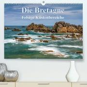 Die Bretagne - Felsige Küstenbereiche (Premium, hochwertiger DIN A2 Wandkalender 2023, Kunstdruck in Hochglanz)