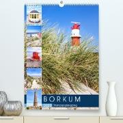 Borkum Strandspaziergang (Premium, hochwertiger DIN A2 Wandkalender 2023, Kunstdruck in Hochglanz)
