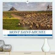 SAINT-MICHEL, le mont et la baie (Premium, hochwertiger DIN A2 Wandkalender 2023, Kunstdruck in Hochglanz)