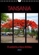 TANSANIA - Kunterbuntes Afrika (Wandkalender 2023 DIN A4 hoch)