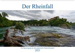 Der Rheinfall - Ein Spaziergang um das gigantische Naturschauspiel (Wandkalender 2023 DIN A2 quer)