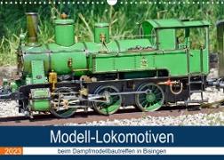 Modell-Lokomotiven beim Dampfmodellbautreffen in Bisingen (Wandkalender 2023 DIN A3 quer)