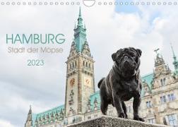 Hamburg - Stadt der Möpse (Wandkalender 2023 DIN A4 quer)