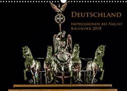 Deutschland Impressionen bei Nacht (Wandkalender 2023 DIN A3 quer)