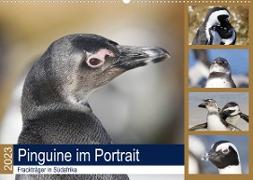 Pinguine im Portrait - Frackträger in Südafrika (Wandkalender 2023 DIN A2 quer)