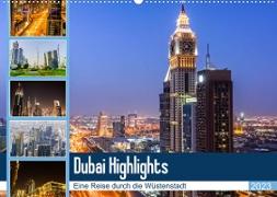 Dubai Highlights (Wandkalender 2023 DIN A2 quer)