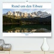 Rund um den Eibsee (Premium, hochwertiger DIN A2 Wandkalender 2023, Kunstdruck in Hochglanz)