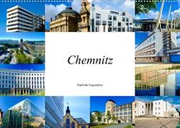 Chemnitz - Stadt der Gegensätze (Wandkalender 2023 DIN A2 quer)