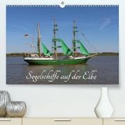 Segelschiffe auf der Elbe (Premium, hochwertiger DIN A2 Wandkalender 2023, Kunstdruck in Hochglanz)