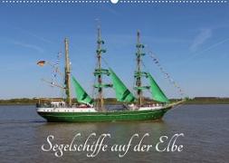 Segelschiffe auf der Elbe (Wandkalender 2023 DIN A2 quer)