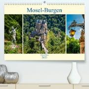 Mosel-Burgen (Premium, hochwertiger DIN A2 Wandkalender 2023, Kunstdruck in Hochglanz)