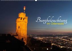 Burgbeleuchtung im Odenwald (Wandkalender 2023 DIN A2 quer)
