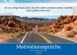 Motivationssprüche Erfolgsweg (Tischkalender 2023 DIN A5 quer)