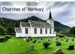 Churches of Norway (Wall Calendar 2023 DIN A4 Landscape)