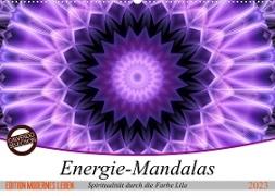 Energie - Mandalas, Spiritualität durch die Farbe Lila (Wandkalender 2023 DIN A2 quer)