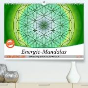 Energie - Mandalas in Grün, Erneuerung durch die Farbe Grün (Premium, hochwertiger DIN A2 Wandkalender 2023, Kunstdruck in Hochglanz)