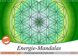Energie - Mandalas in Grün, Erneuerung durch die Farbe Grün (Wandkalender 2023 DIN A3 quer)