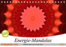Energie-Mandalas Stärke durch die Farbe Rot (Tischkalender 2023 DIN A5 quer)