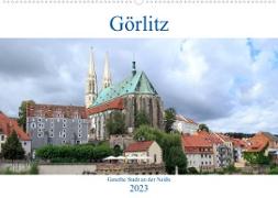 Görlitz - geteilte Stadt an der Neiße (Wandkalender 2023 DIN A2 quer)