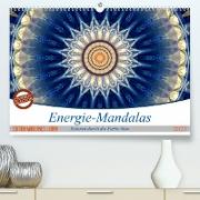 Energie-Mandalas in blau (Premium, hochwertiger DIN A2 Wandkalender 2023, Kunstdruck in Hochglanz)
