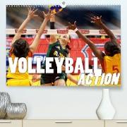 Volleyball Action (Premium, hochwertiger DIN A2 Wandkalender 2023, Kunstdruck in Hochglanz)