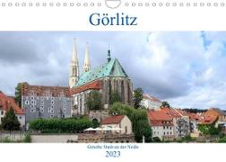 Görlitz - geteilte Stadt an der Neiße (Wandkalender 2023 DIN A4 quer)
