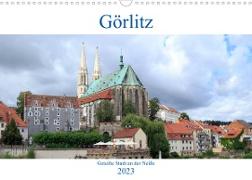 Görlitz - geteilte Stadt an der Neiße (Wandkalender 2023 DIN A3 quer)