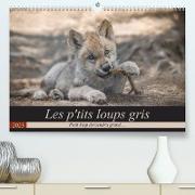 Les p'tits loups gris (Premium, hochwertiger DIN A2 Wandkalender 2023, Kunstdruck in Hochglanz)
