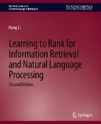 Learning to Rank for Information Retrieval and Natural Language Processing, Second Edition