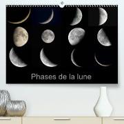 Phases de la lune (Premium, hochwertiger DIN A2 Wandkalender 2023, Kunstdruck in Hochglanz)
