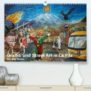 Graffiti und Street Art in La Paz (Premium, hochwertiger DIN A2 Wandkalender 2023, Kunstdruck in Hochglanz)