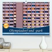 Olympiadorf und -park in München (Premium, hochwertiger DIN A2 Wandkalender 2023, Kunstdruck in Hochglanz)