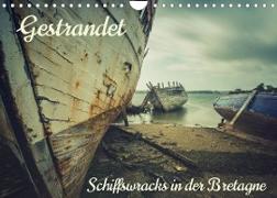 Gestrandet - Schiffswracks in der Bretagne (Wandkalender 2023 DIN A4 quer)