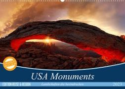 USA Monuments - Landschaften die beeindrucken (Wandkalender 2023 DIN A2 quer)
