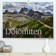 Hoch oben in den DOLOMITEN (Premium, hochwertiger DIN A2 Wandkalender 2023, Kunstdruck in Hochglanz)